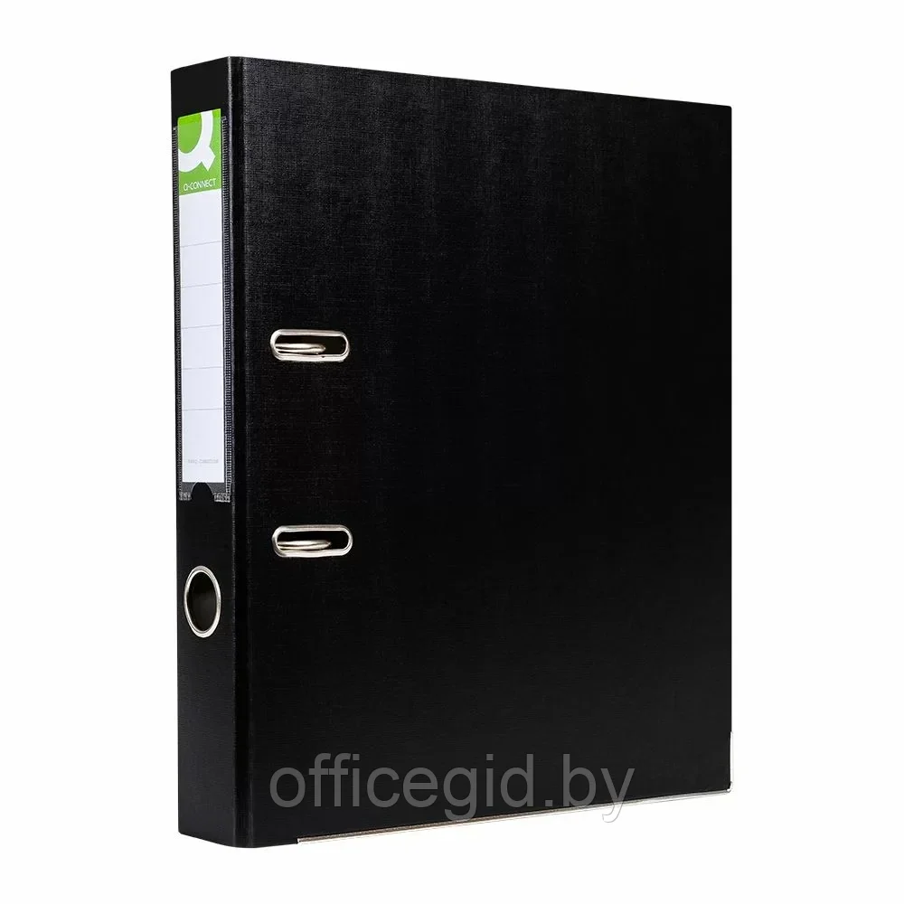 Папка-регистратор "Q-Connect ПВХ Эко", A4, 50 мм, черный - фото 1 - id-p203423782