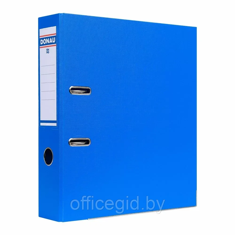 Папка-регистратор "Donau", A4, 75 мм, ПВХ, светло-синий