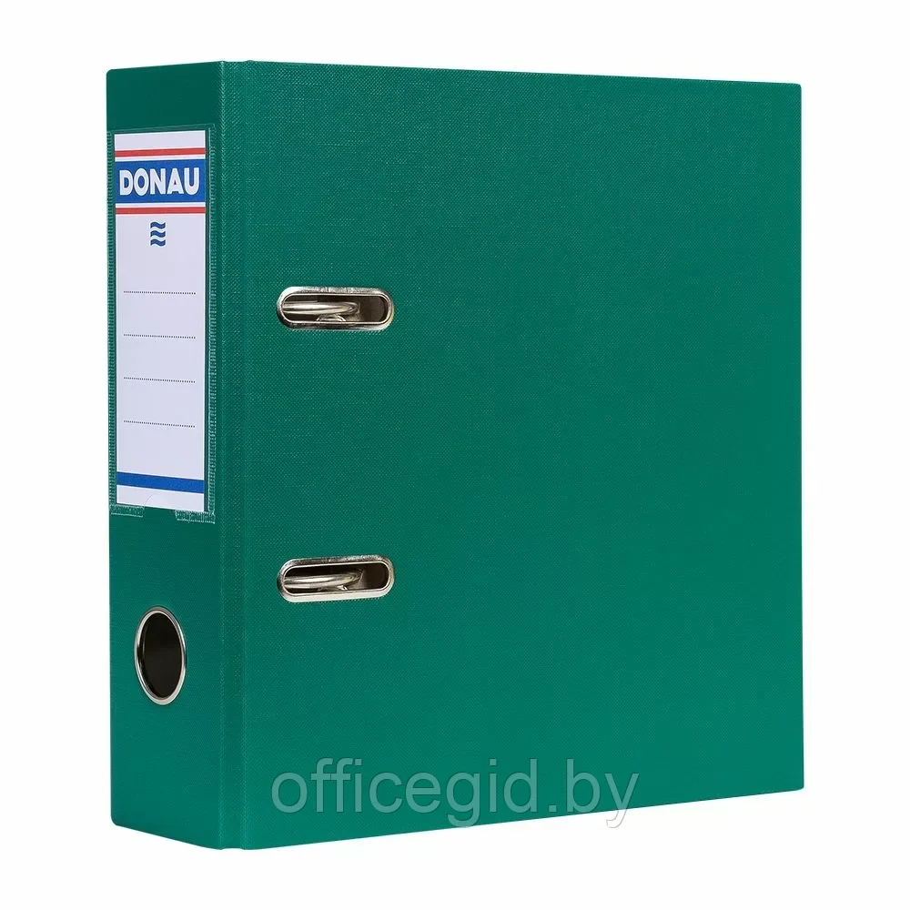 Папка-регистратор, A5, 75 мм, ПВХ ЭКО, зеленый - фото 1 - id-p203423798