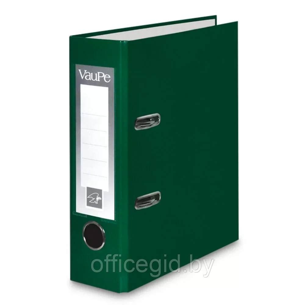 Папка-регистратор "VauPe", А5, 75 мм, ламинированный картон, зеленый - фото 1 - id-p203423807