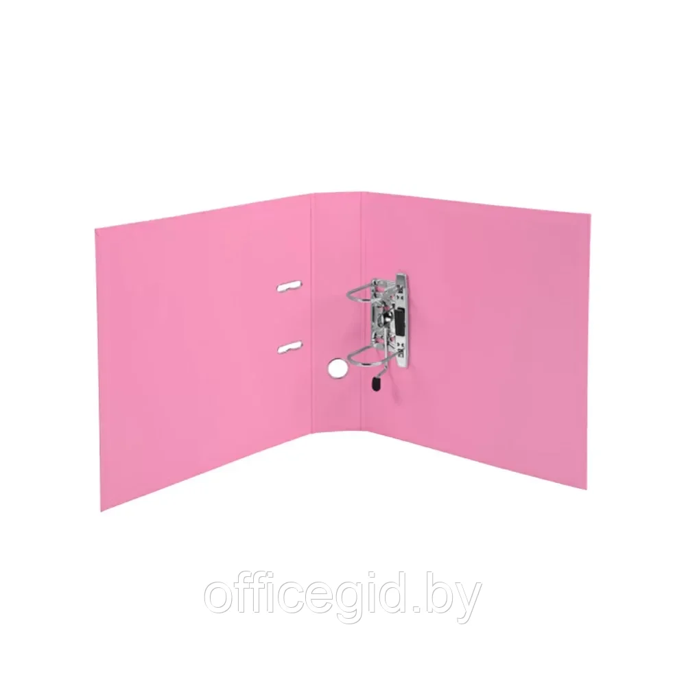 Папка-регистратор, A4, 70 мм, ПВХ, розовый - фото 3 - id-p203423820