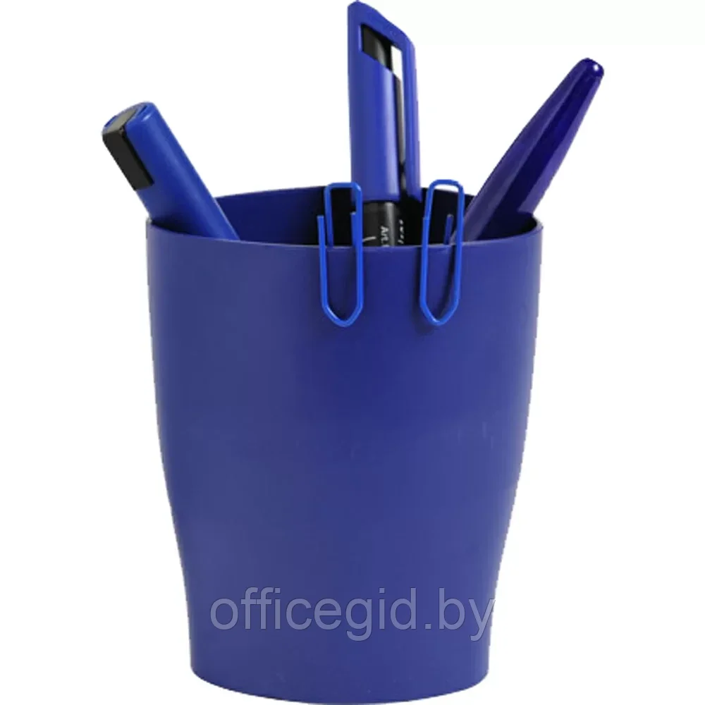 Подставка для ручек "EcoPen", 60x80x95 мм, синий - фото 1 - id-p203424354