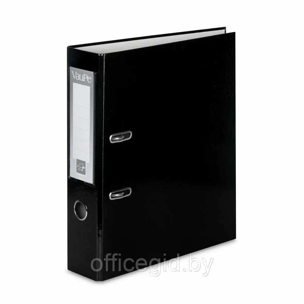 Папка-регистратор "VauPe", А4, 50 мм, ламинированный картон, черный - фото 1 - id-p203423824