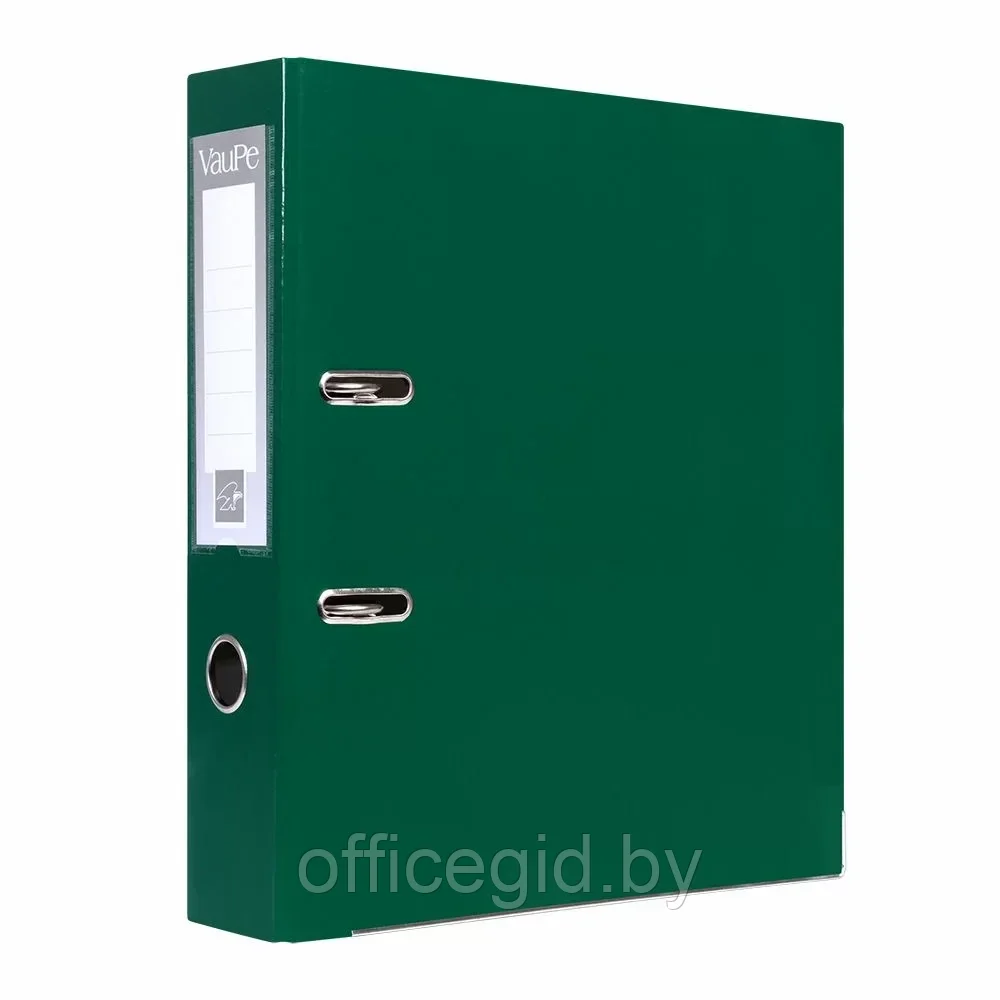 Папка-регистратор "VauPe", А4, 75 мм, ламинированный картон, зеленый - фото 1 - id-p203423825