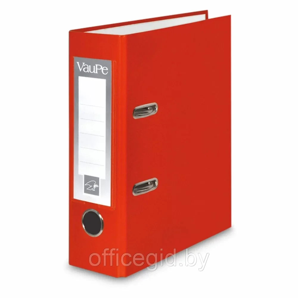 Папка-регистратор "VauPe", А5, 75 мм, ламинированный картон, красный - фото 1 - id-p203423827