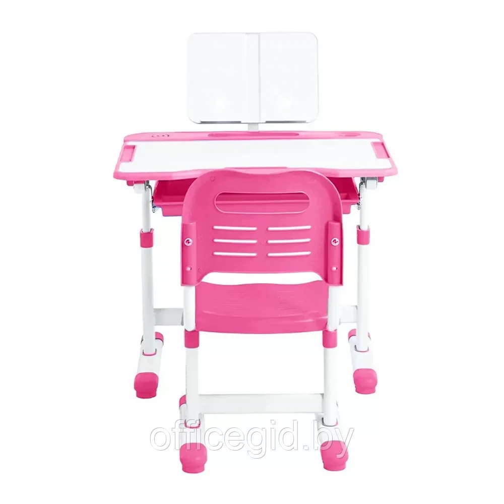 Комплект растущей мебели "CUBBY Vanda Pink": парта + стул, розовый - фото 1 - id-p203428235