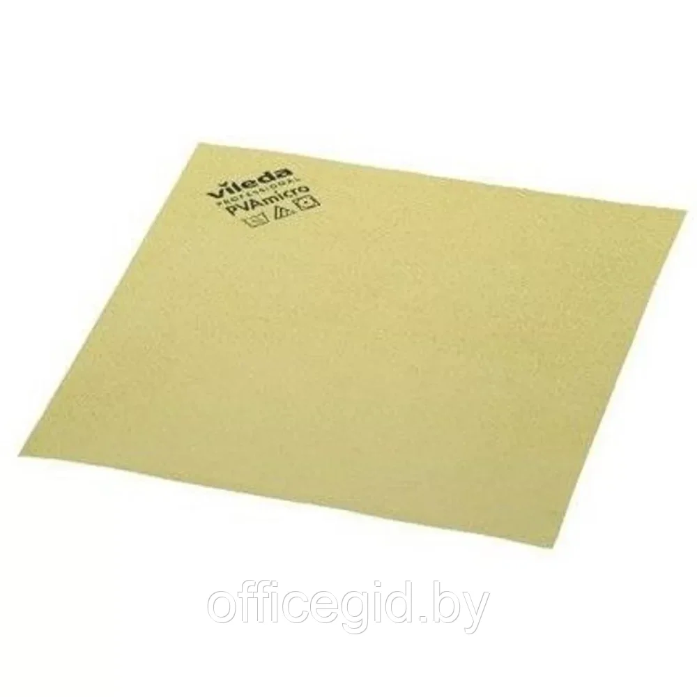 Салфетка "ПВАмикро", 38x35 см, 1 шт., желтый - фото 1 - id-p203425379