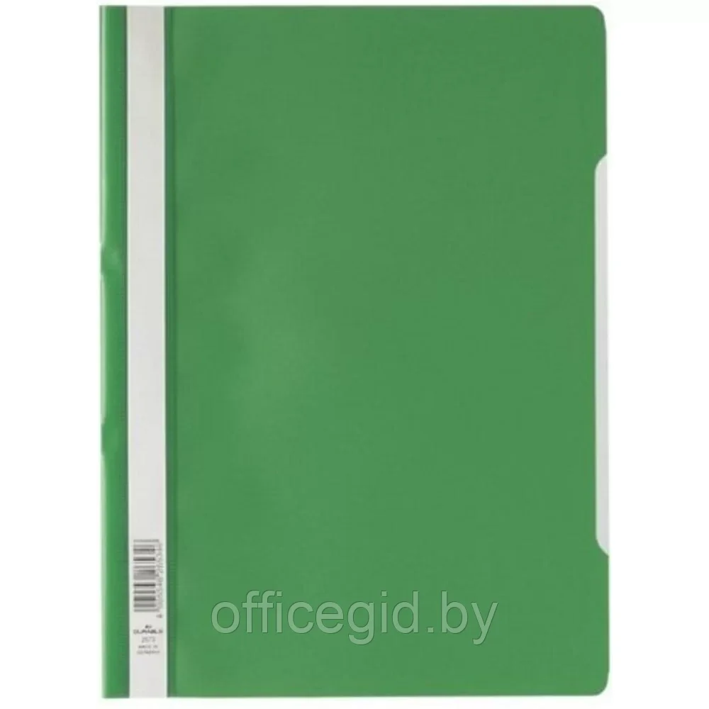 Папка-скоросшиватель с прозрачной обложкой "Durable", A4, зеленый - фото 1 - id-p203423894