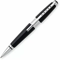 Ручка-роллер "Cross Edge", 0.7 мм, черный, серебристый, стерж. черный