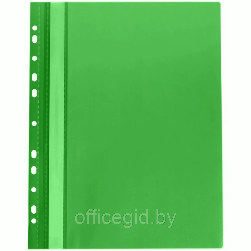 Папка-скоросшиватель с перфорацией "Donau", A4, зеленый - фото 1 - id-p203423910