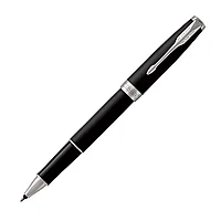 Ручка-роллер Parker "Sonnet Core T529 - Matte Black CT", 0.5 мм, черный, стерж. черный