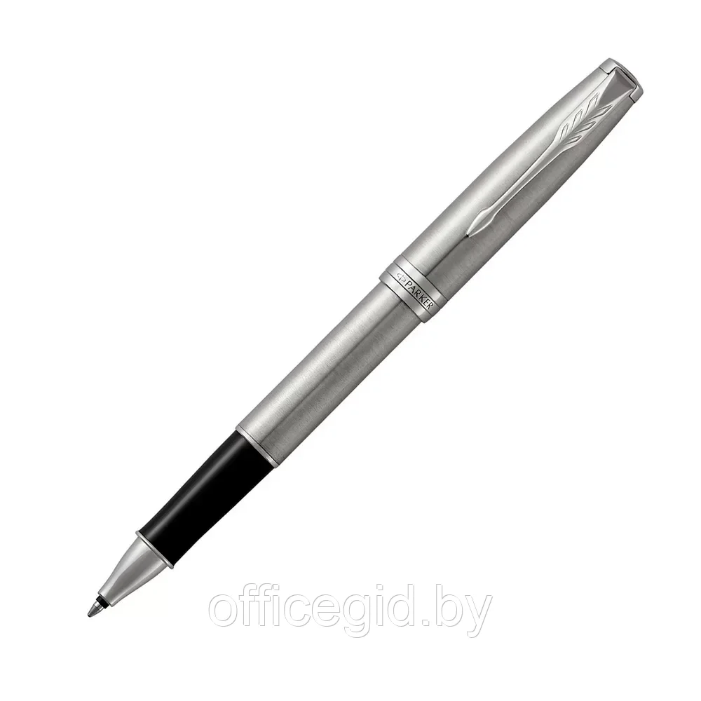 Ручка-роллер Parker "Sonnet Core Stainless Steel CT", 0.7 мм, серебристый, стерж. черный - фото 1 - id-p203424411