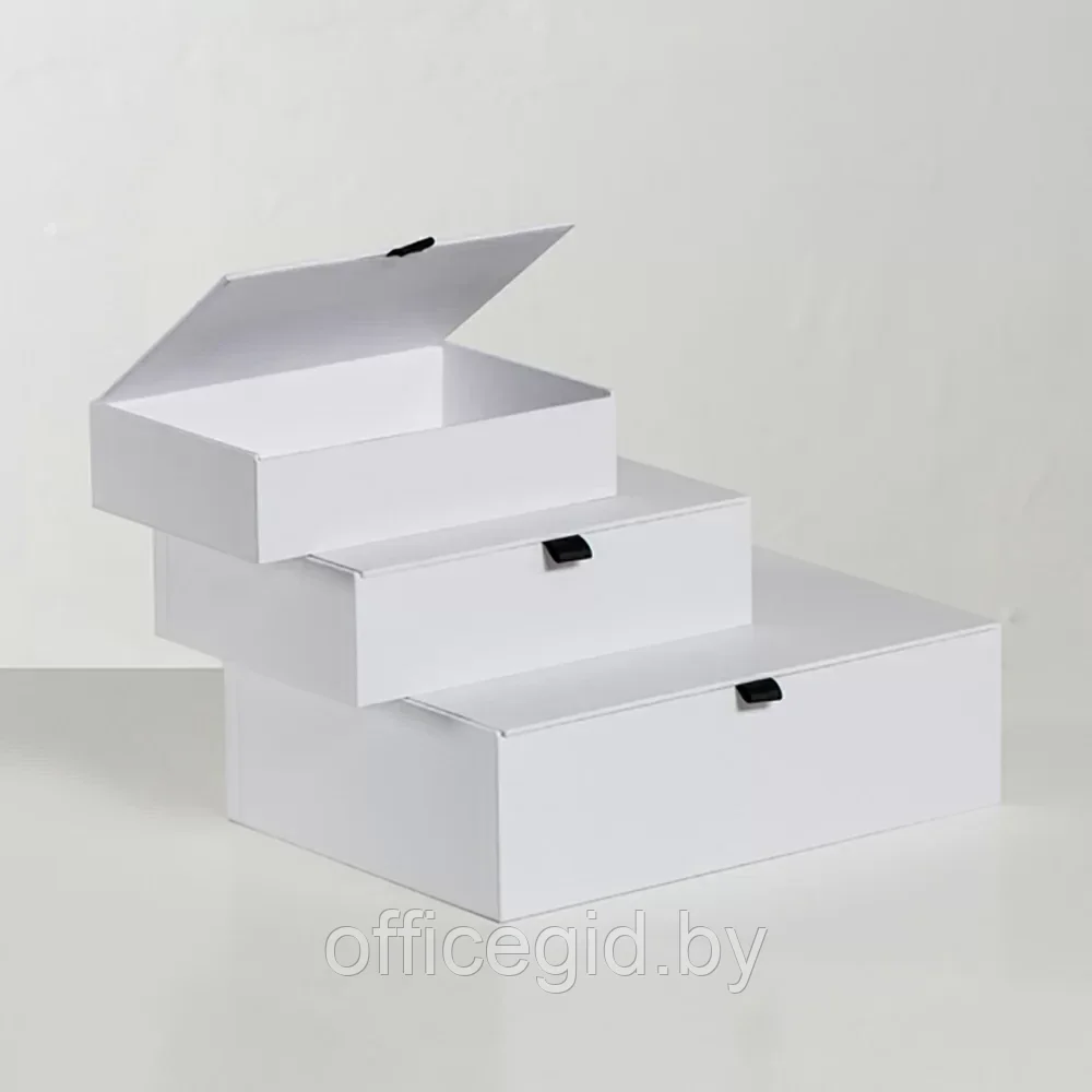 Коробка подарочная "White S", 20.04x14x5.1 см, белый - фото 4 - id-p203428297