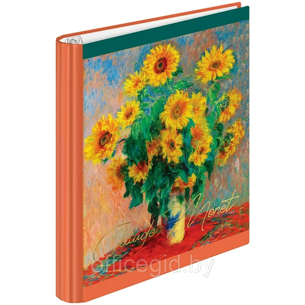 Тетрадь "Живопись. Claude Monet" на кольцах, А5, 120 листов, клетка, разноцветный