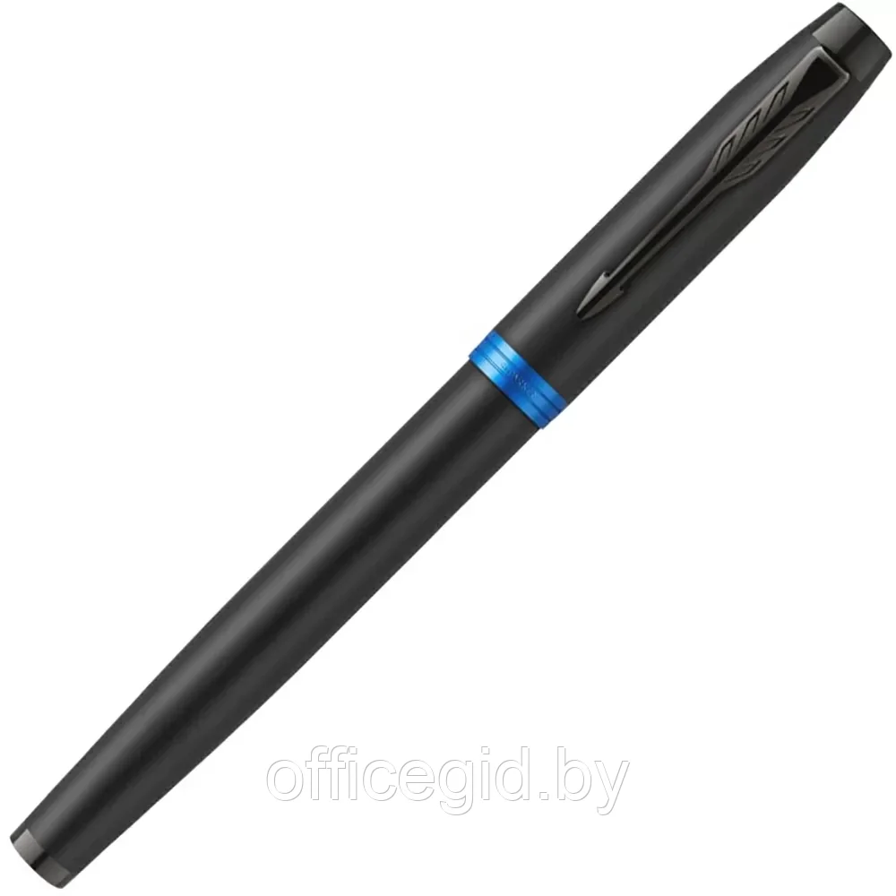 Ручка перьевая Parker "IM Vibrant Rings F315", M, черный, синий, патрон синий - фото 5 - id-p203424422
