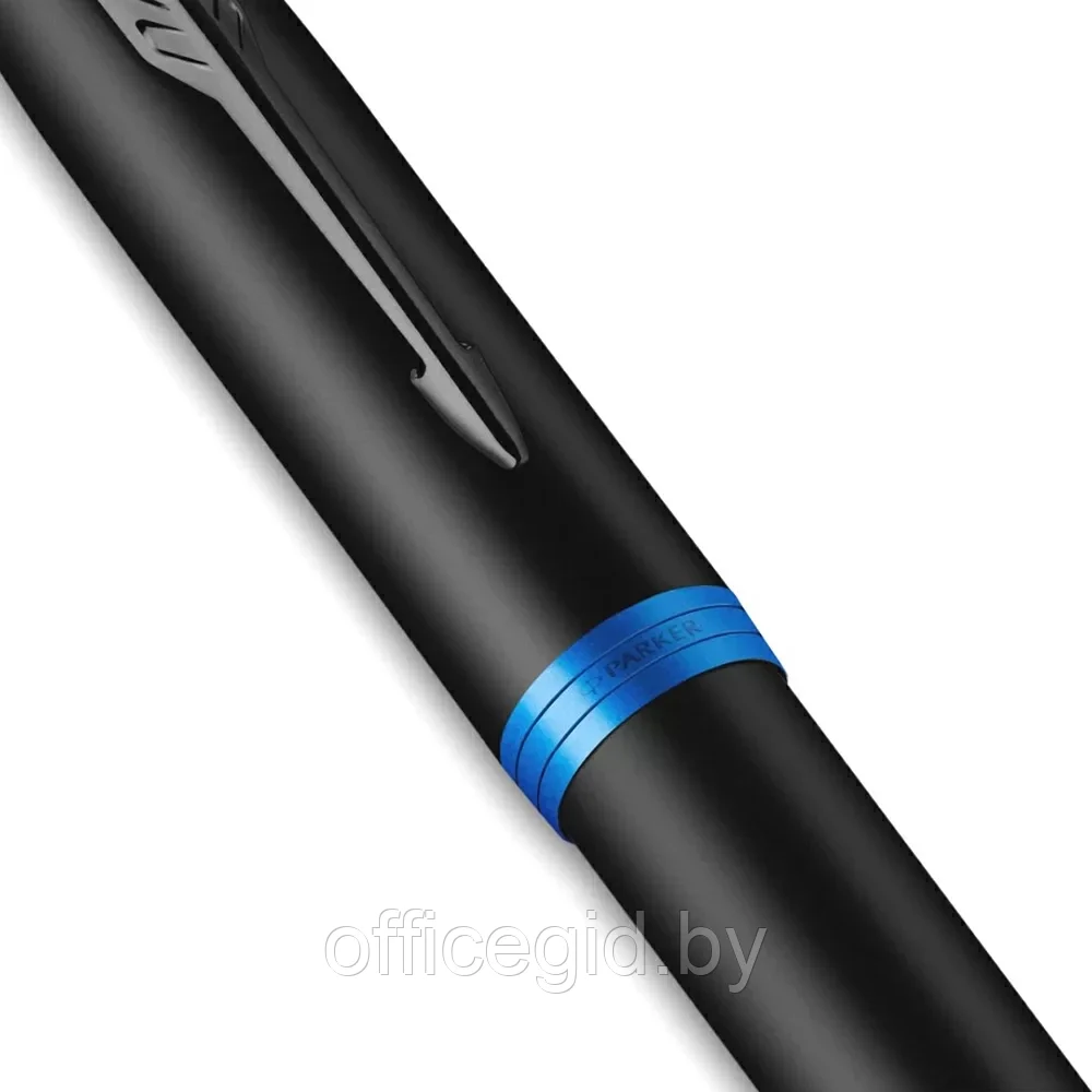 Ручка перьевая Parker "IM Vibrant Rings F315", M, черный, синий, патрон синий - фото 6 - id-p203424422