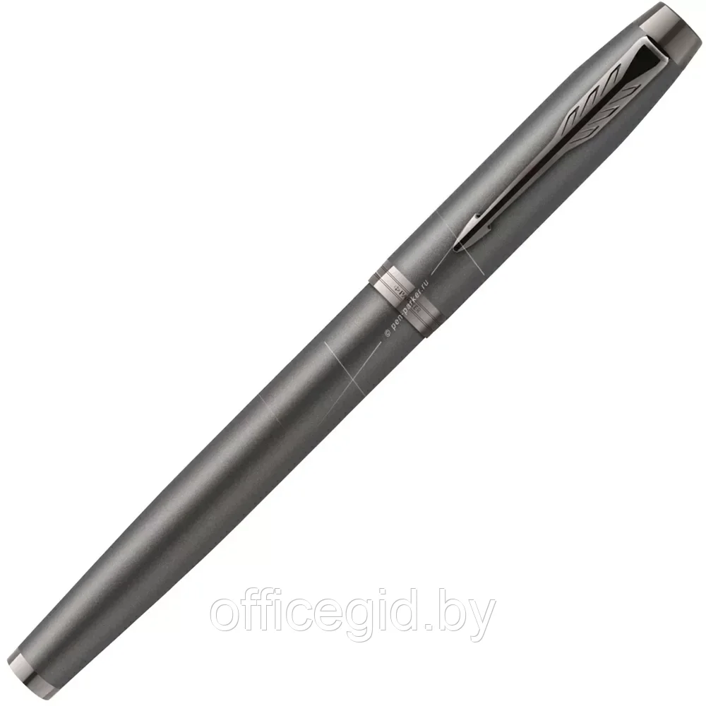 Ручка перьевая Parker "IM Monochrome F328", серый, патрон синий - фото 4 - id-p203424423