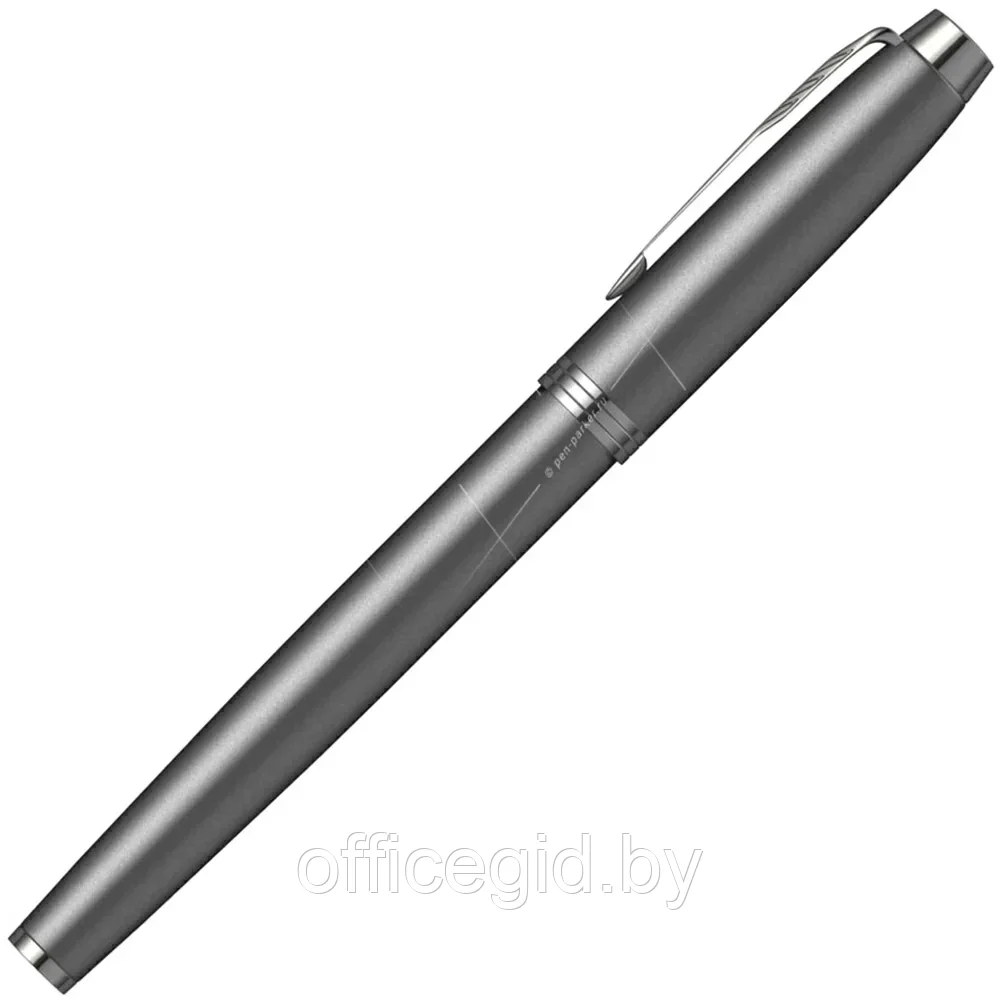 Ручка перьевая Parker "IM Monochrome F328", серый, патрон синий - фото 5 - id-p203424423