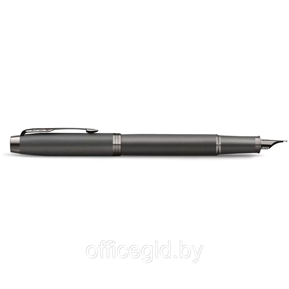 Ручка перьевая Parker "IM Monochrome F328", серый, патрон синий - фото 6 - id-p203424423