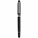 Набор ручек "Bristol": шариковая автоматическая ручка и ручка-роллер, черный, серебристый, фото 2