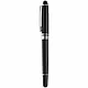 Набор ручек "Bristol": шариковая автоматическая ручка и ручка-роллер, черный, серебристый, фото 3