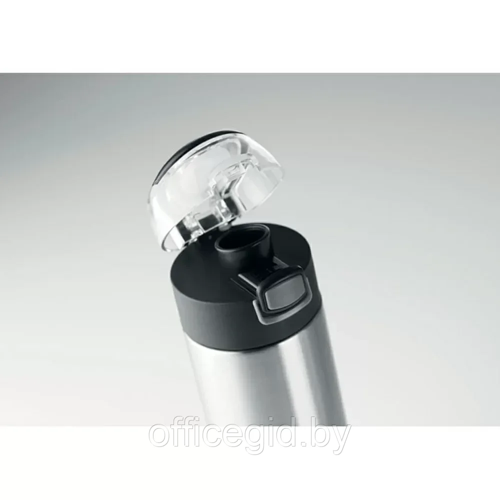 Бутылка для воды "Nuuk Lux", металл, 400 мл, серебристый - фото 4 - id-p203426332