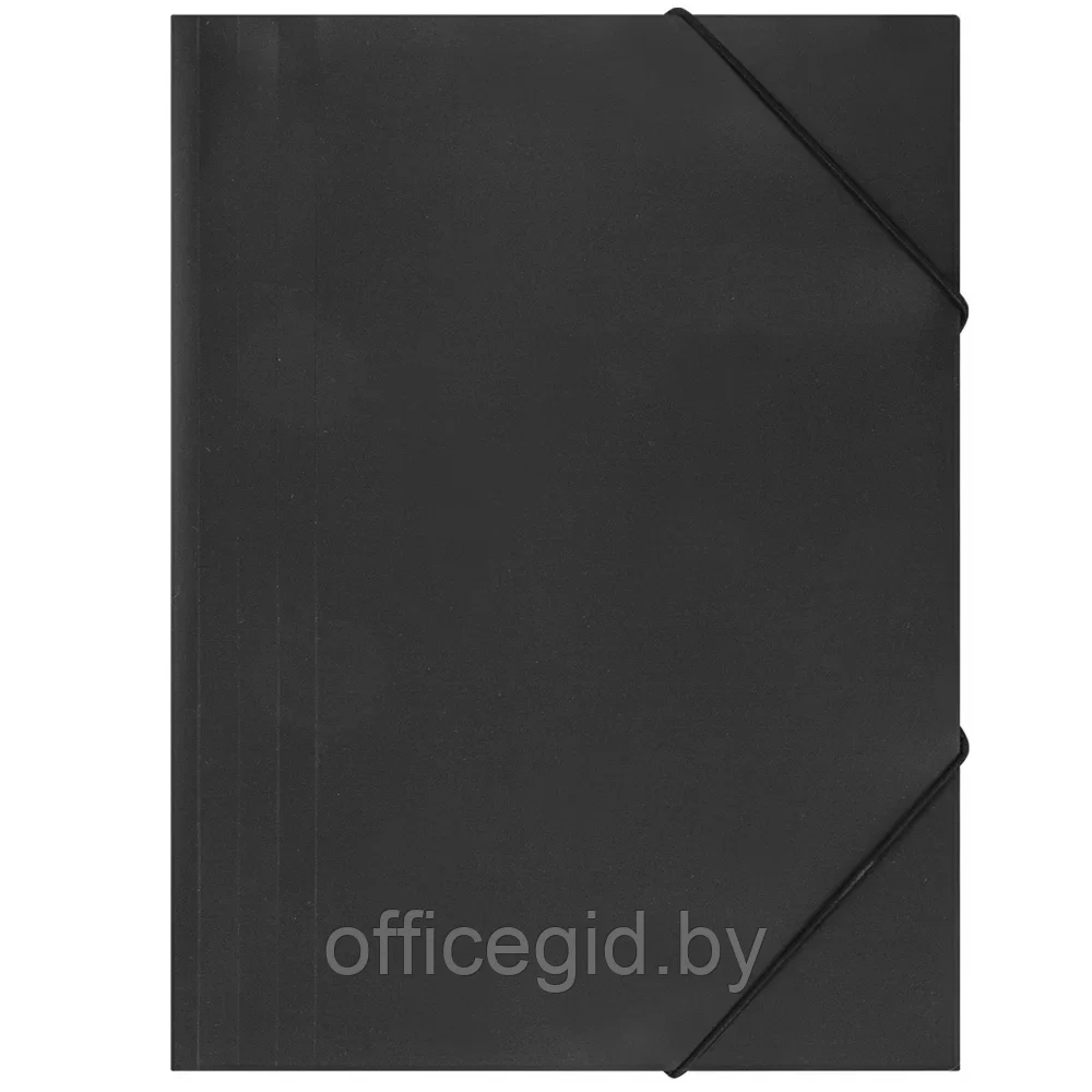 Папка на резинках "Panta Plast", A4, 15 мм, полипропилен, черный - фото 1 - id-p203423963