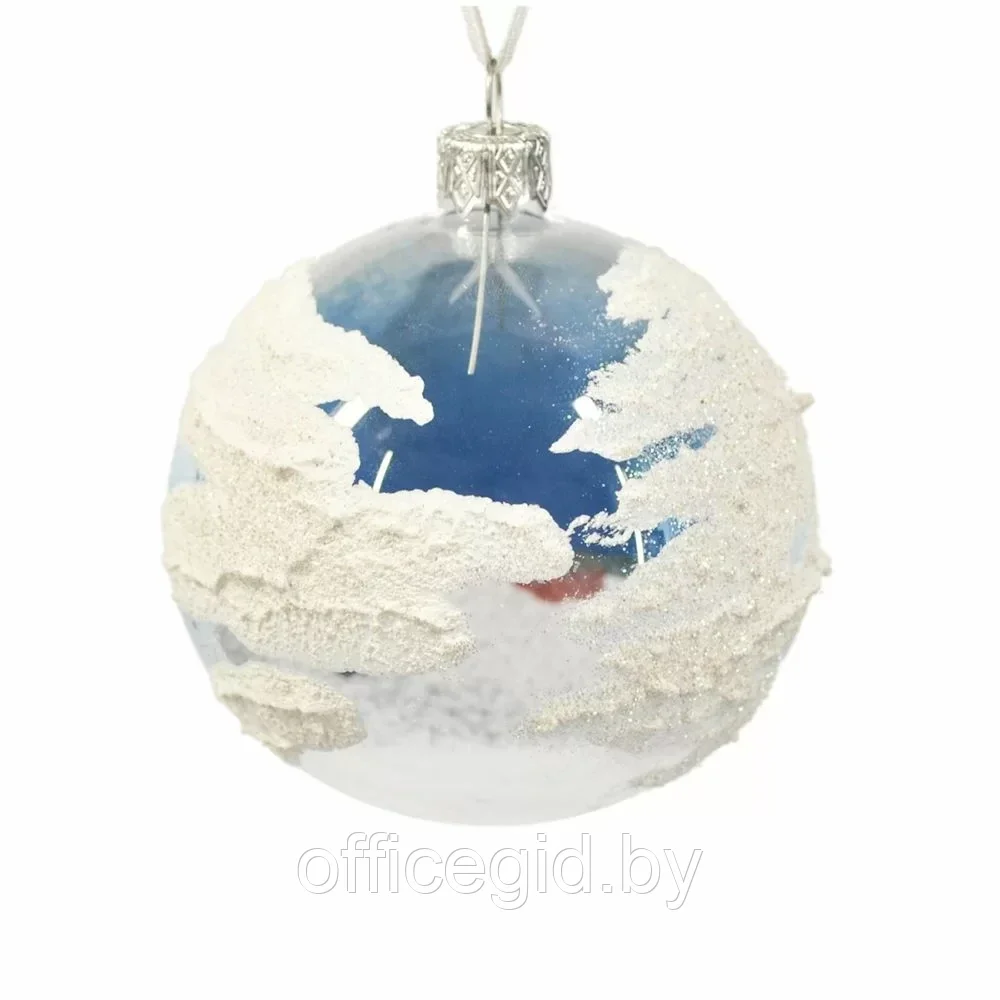 Шар елочный декоративный "Снегирь", разноцветный - фото 3 - id-p203428347
