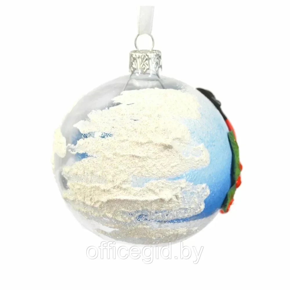 Шар елочный декоративный "Снегирь", разноцветный - фото 4 - id-p203428347