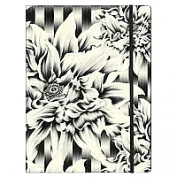 Папка на резинках "Kenzo Takada", 24x32 см, черный, белый