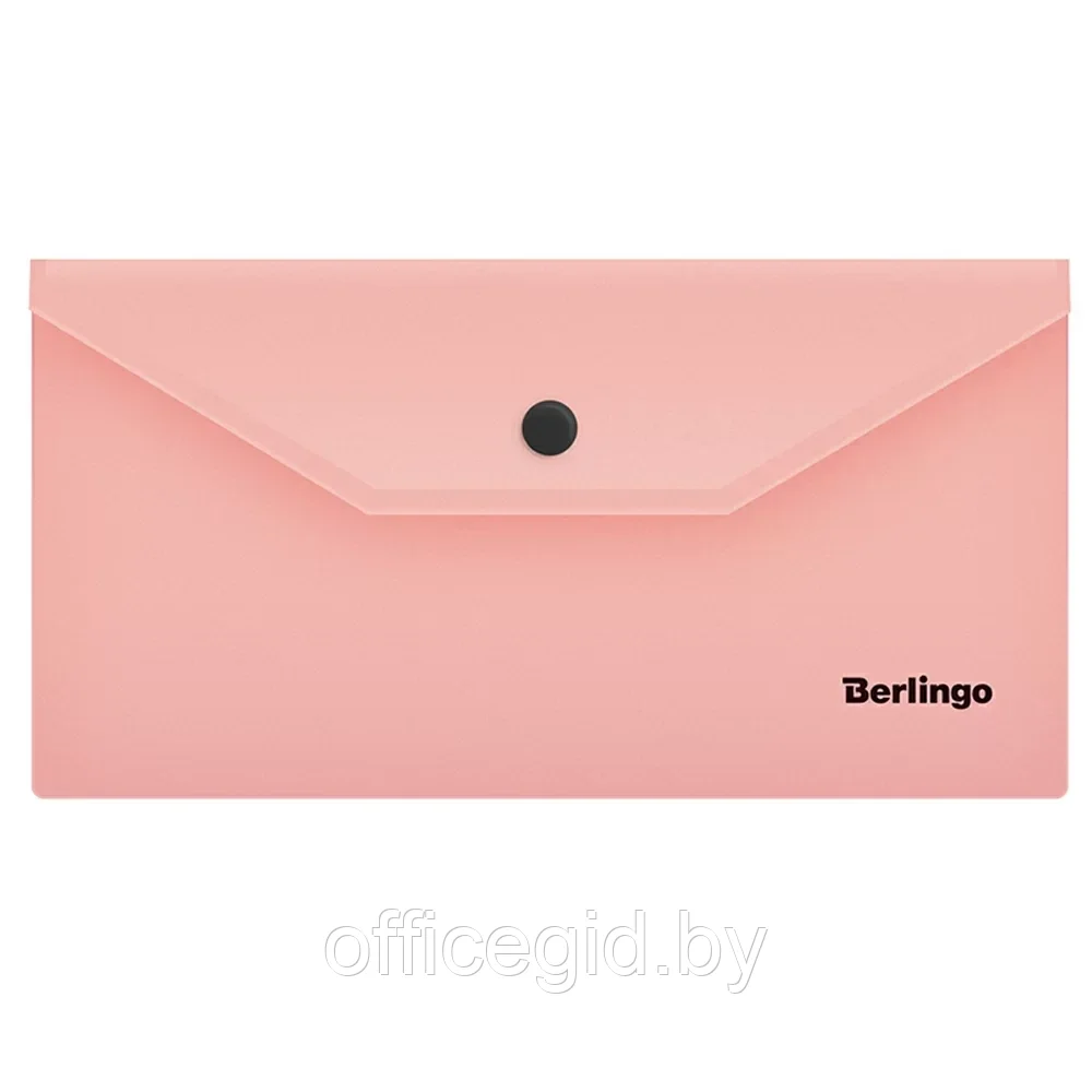 Папка-конверт на кнопке "Instinct", С6, фламинго - фото 1 - id-p203424017