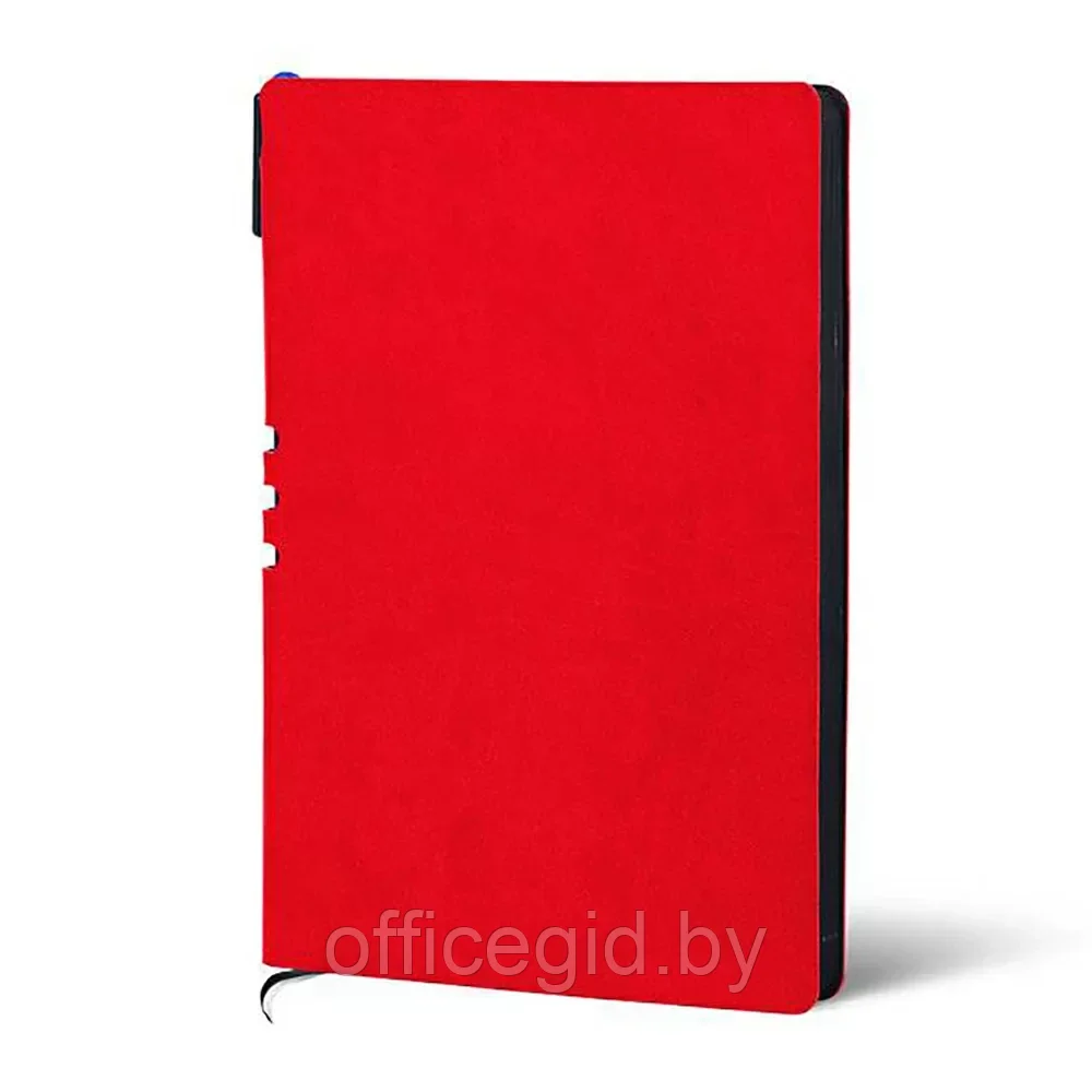 Ежедневник недатированный "Lorex LXDRA5-CL4" с ручкой, А5, 256 страниц, красный