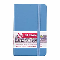 Скетчбук "ArtCreation", 9x14 см, 140 г/м2, 80 листов, голубой