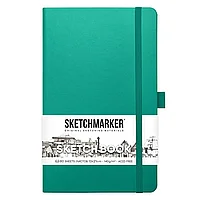 Скетчбук "Sketchmarker", 13x21 см, 140 г/м2, 80 листов, изумрудный