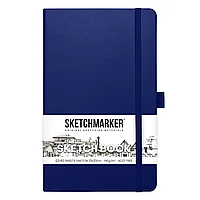 Скетчбук "Sketchmarker", 13x21 см, 140 г/м2, 80 листов, королевский синий