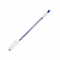 Ручка гелевая "Hi-Jell Color", 0.5 мм, прозрачный, стерж. синий