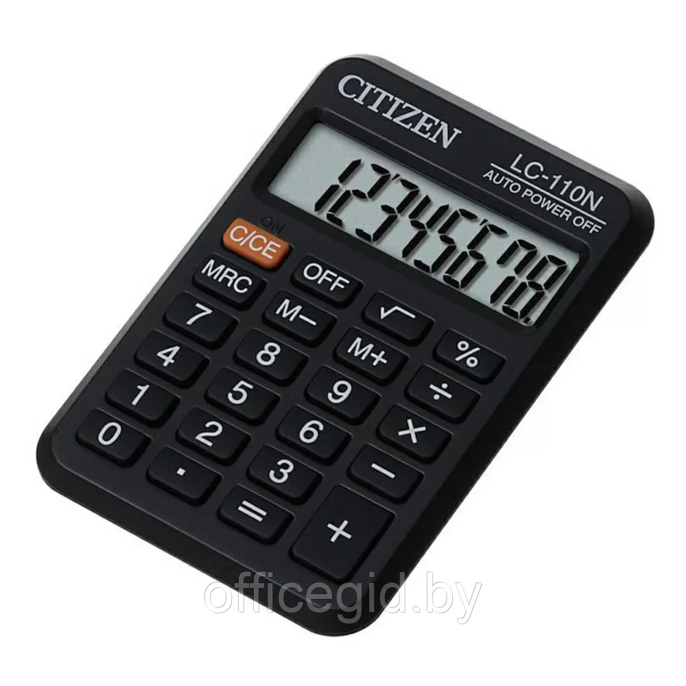 Калькулятор карманный Citizen "LC-110NR", 8-разрядный, черный - фото 1 - id-p203424621