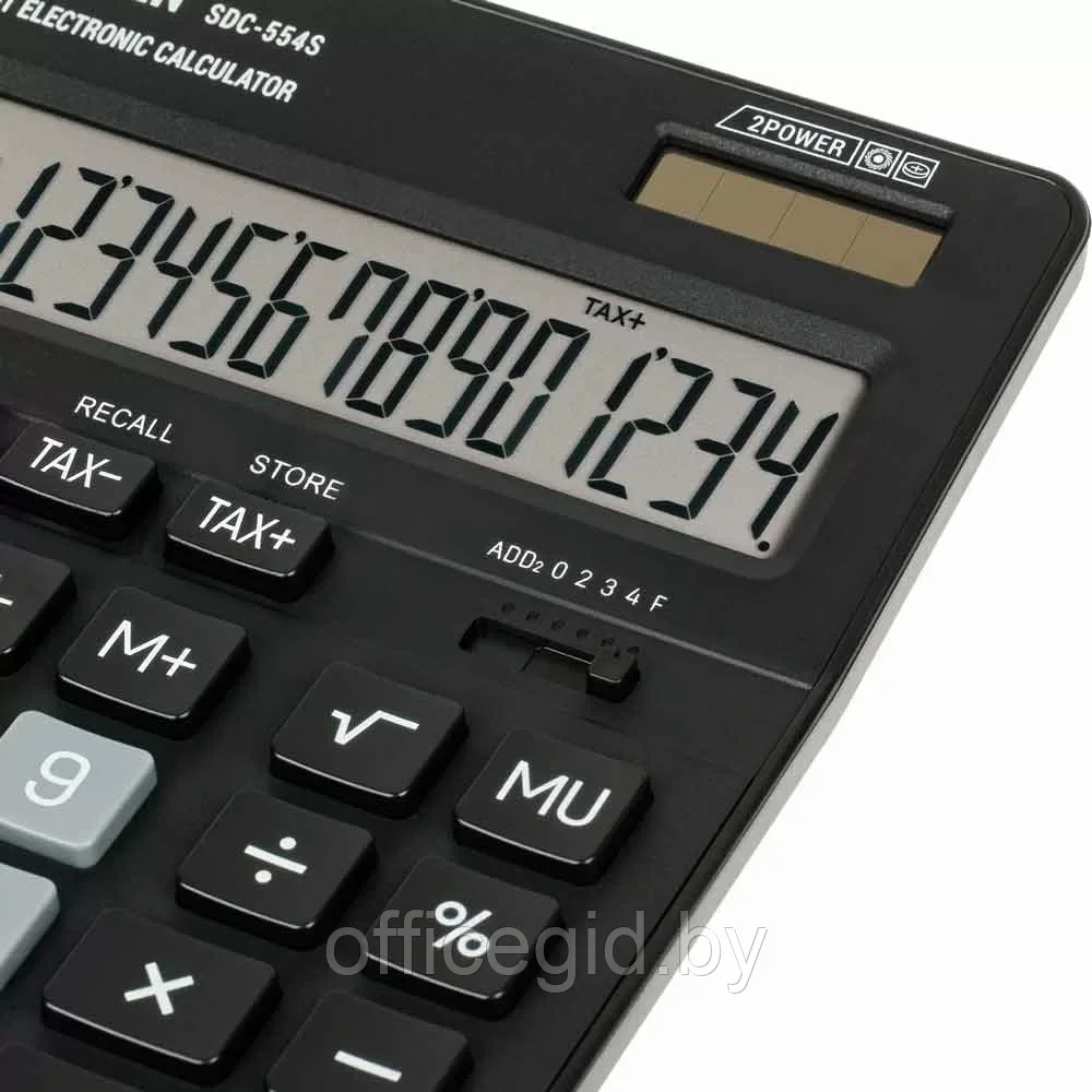 Калькулятор настольный Eleven "SDC-554S", 14-разрядный, черный - фото 4 - id-p203424630