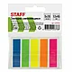 Закладки пластиковые "Staff", 12x45 мм, 5 цветовx20 шт., ассорти, фото 4