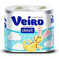 Бумага туалетная "Veiro Classic", 2 слоя, 4 рулона