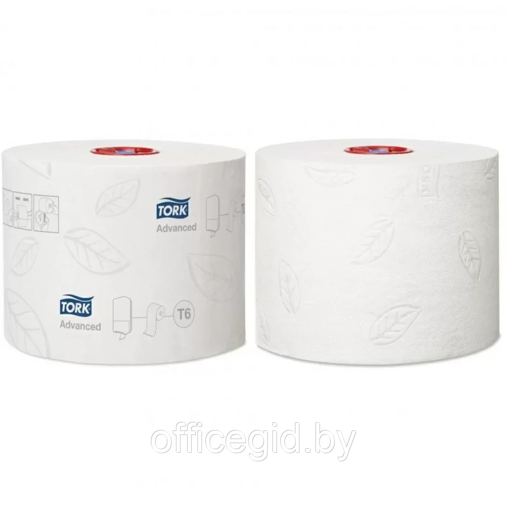 Бумага туалетная "Advanced Т6 Mid-size", 2 слоя, 1 рулон - фото 1 - id-p203424674