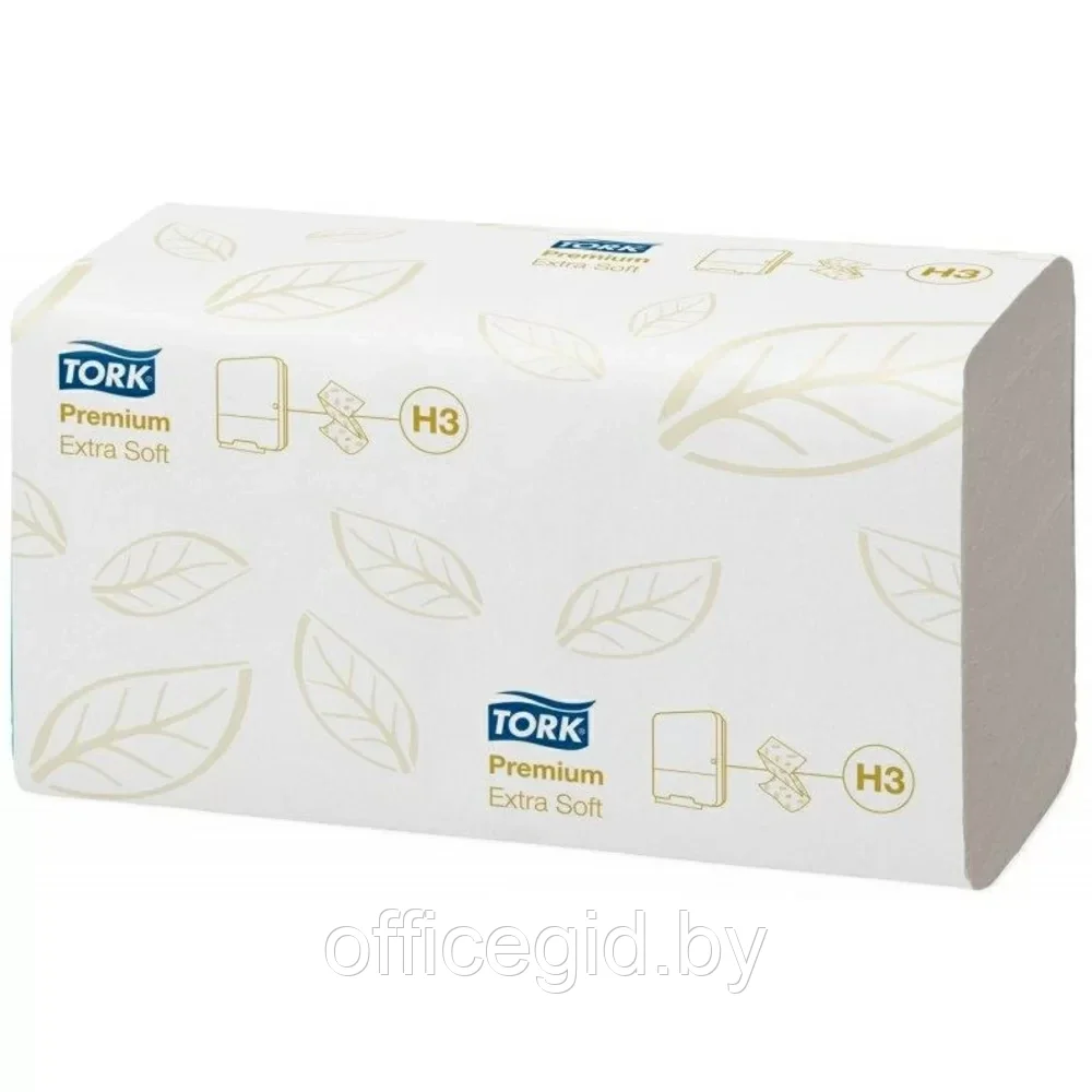 Полотенца бумажные ультрамягкие, Н3 "Tork Premium ZZ", ZZ-сложение, 2 слоя, 200 листов - фото 1 - id-p203424700