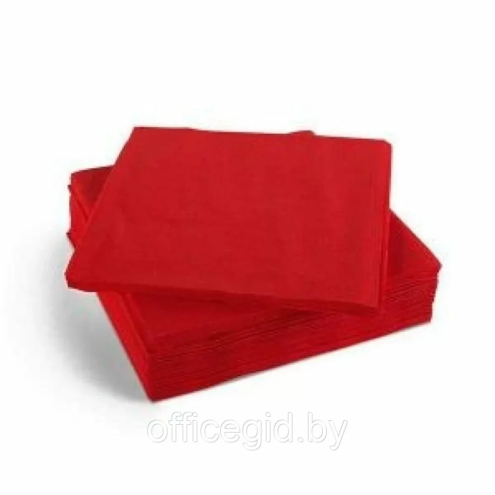Салфетки бумажные "Бик-пак", 200 шт, 33x33 см, бордовый - фото 1 - id-p203424714