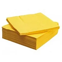 Салфетки бумажные "Бик-пак", 400 шт, 24х24 см, желтый