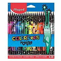 Цветные карандаши "Color' Peps Monster", 24 цвета