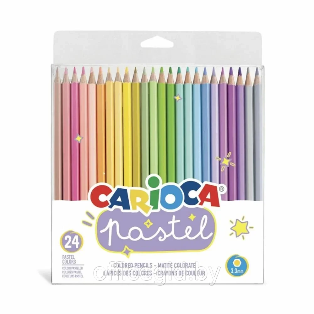 Цветные карандаши "Pastel", 24 цвета