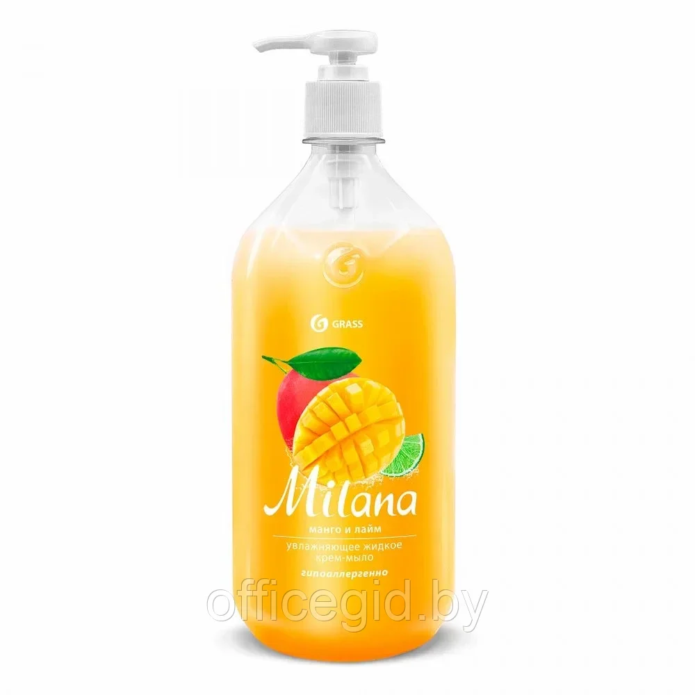 Крем-мыло "Milana", 1 л, манго и лайм - фото 1 - id-p203424770