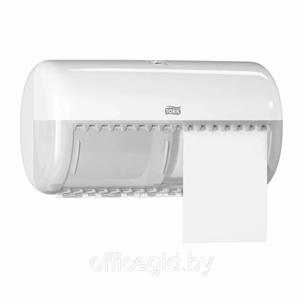 Диспенсер для туалетной бумаги в стандартных рулонах Т4 Tork "Matic", пластик, белый - фото 3 - id-p203424814
