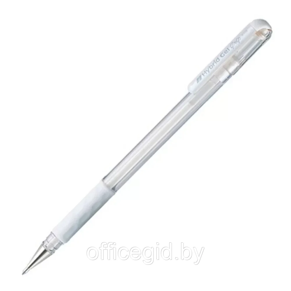 Ручка гелевая "К118", 0.8 мм, белый, стерж. белый - фото 1 - id-p203427767