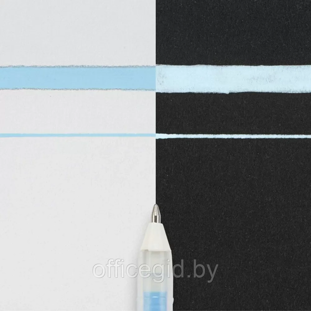 Ручка гелевая "Gelly Roll Souffle", 1.0 мм, прозрачный, стерж. голубой - фото 2 - id-p203427770